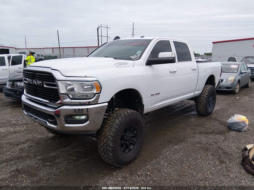 Vin: 3c6ur5dl8mg508850, lot: 46098981, ram 2500 big horn  4x4 6'4 box 20212