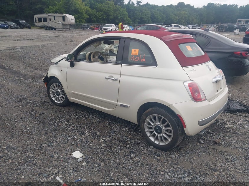 2012 FIAT 500C auction photo 3