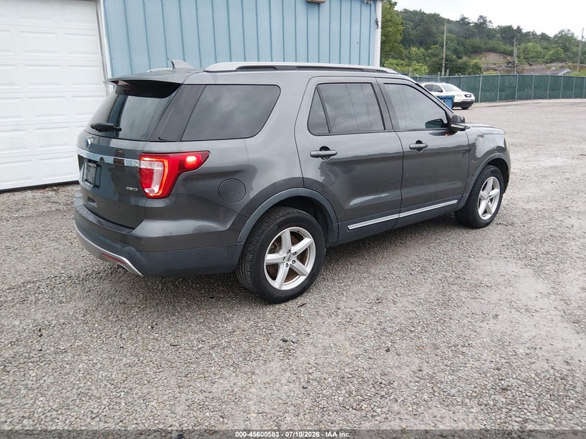 Vin: 1fm5k8d87ggc23406, lot: 46099006, ford explorer xlt 20164
