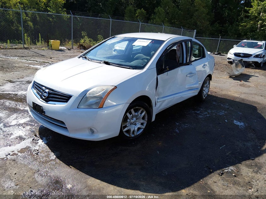 2012 Nissan Sentra, Rear, IAAI, VIN 3N1AB6AP5CL734656 — photo 2