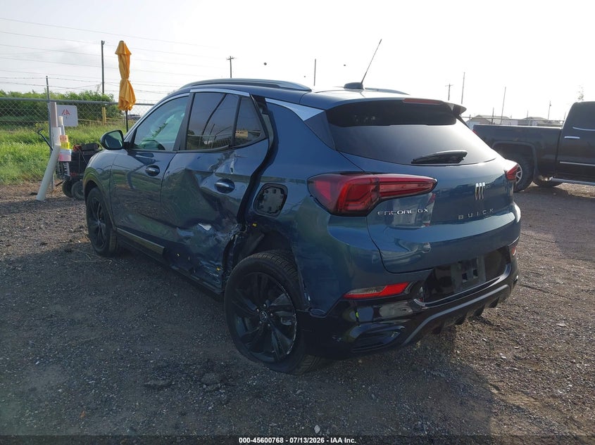 Vin: kl4amdsl6tb034003, lot: 46099191, buick encore gx sport touring fwd 20263
