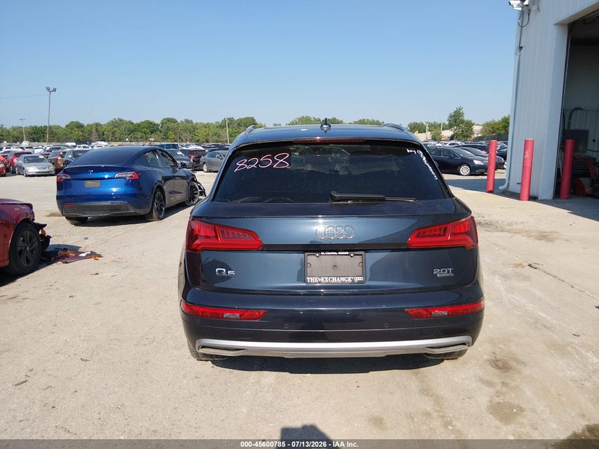 2018 Audi Q5 2.0T Premium VIN: WA1BNAFY0J2058333 Lot: 45600785