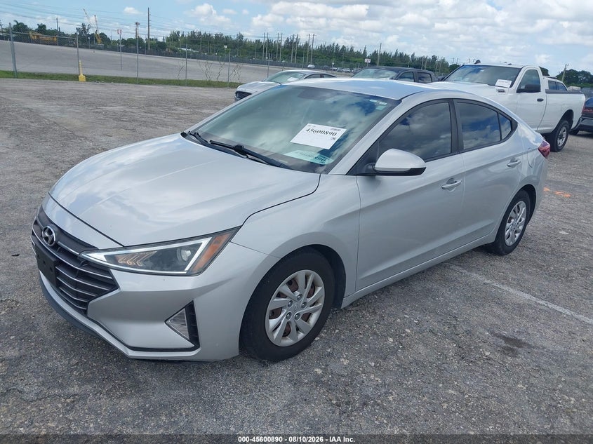 2019 Hyundai Elantra, Звичайний знос, IAAI, VIN 5NPD74LF5KH487156 — фото 2