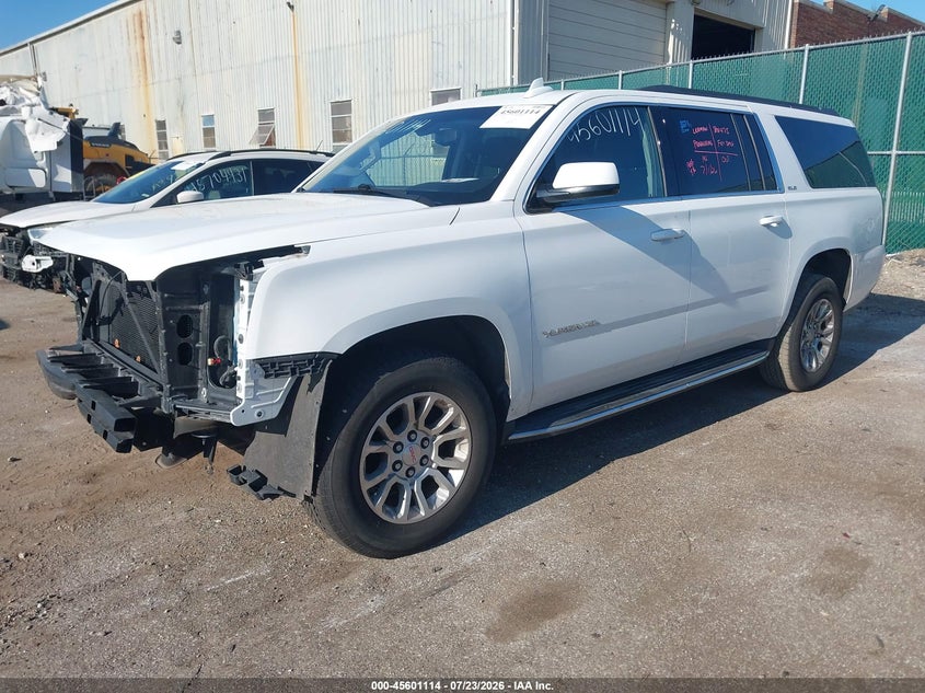 Vin: 1gks2fkc2lr288024, lot: 46099537, gmc yukon xl 4wd sle 20202