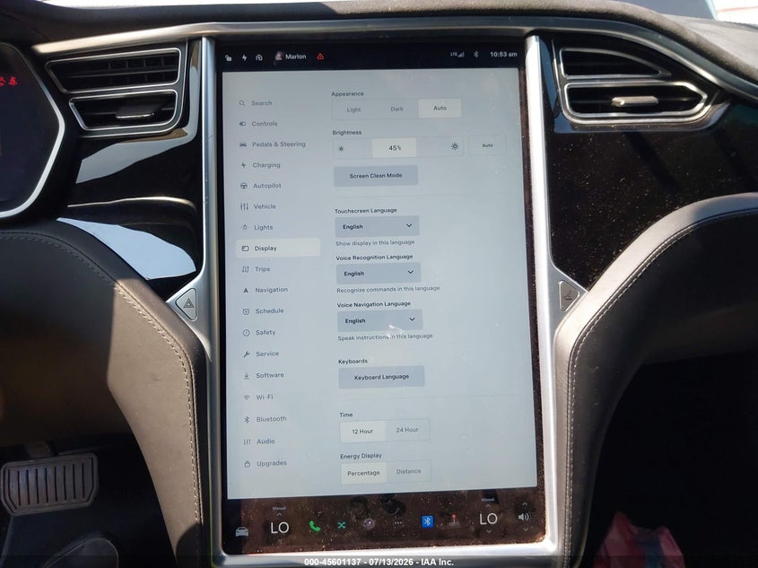 2016 Tesla Model S 60/70/75/85 VIN: 5YJSA1E11GF139367 Lot: 45601137