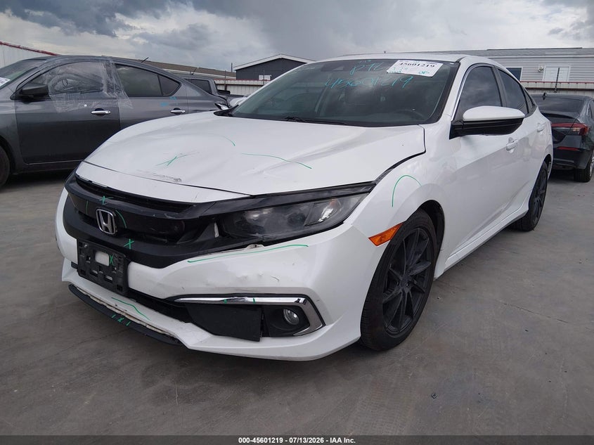 2019 Honda Civic, Front End, IAAI, VIN 19XFC1F32KE018938 — photo 2
