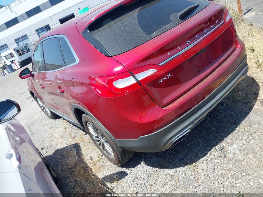 Vin: 2lmpj6krxgbl33678, lot: 46099728, lincoln mkx select 20163