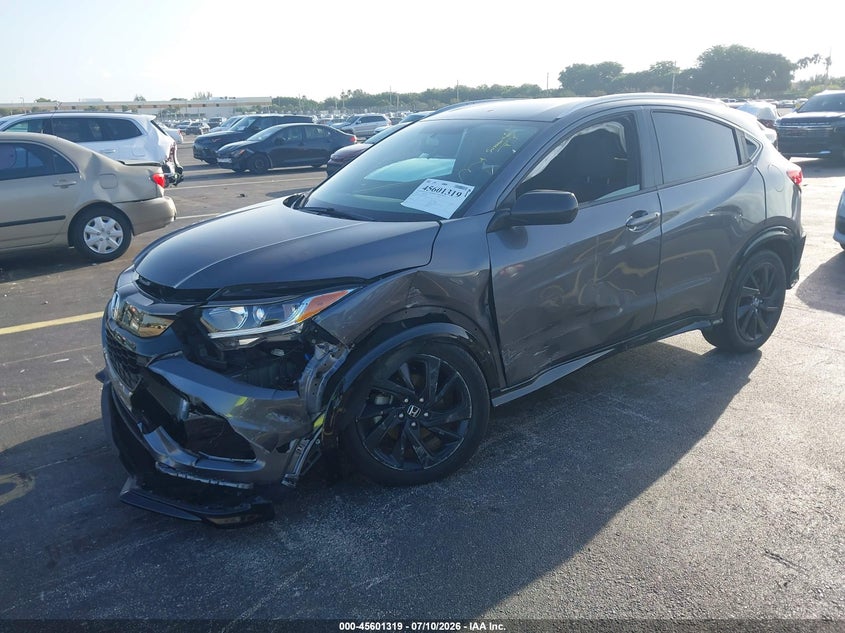 2022 Honda Hr-V 2Wd Sport, Left Side, IAAI, VIN 3CZRU5H17NM724191 — photo 2