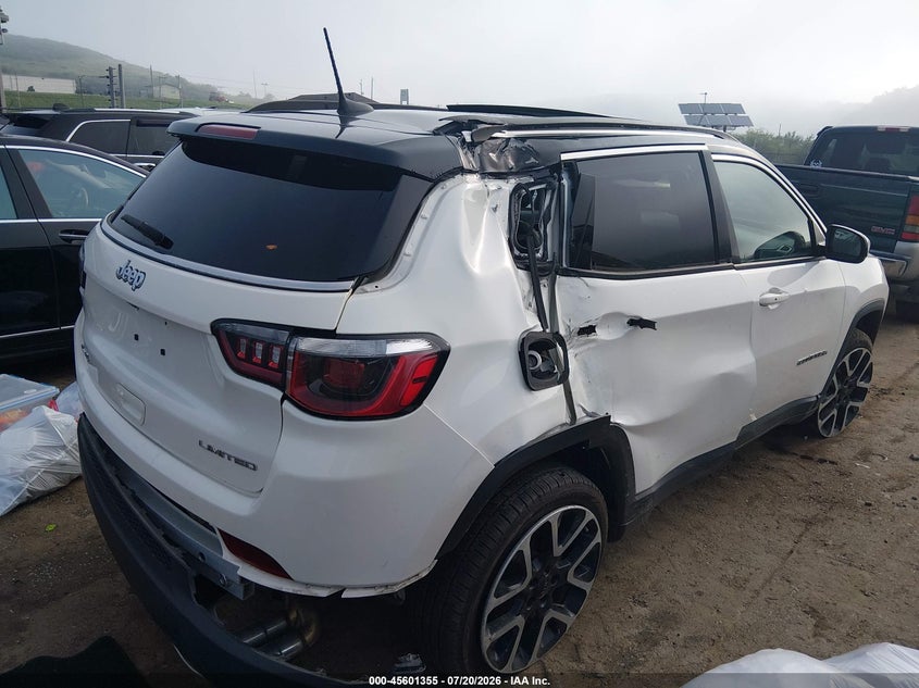 Vin: 3c4njdcb3jt483916, lot: 46099778, jeep compass limited 4x4 20184