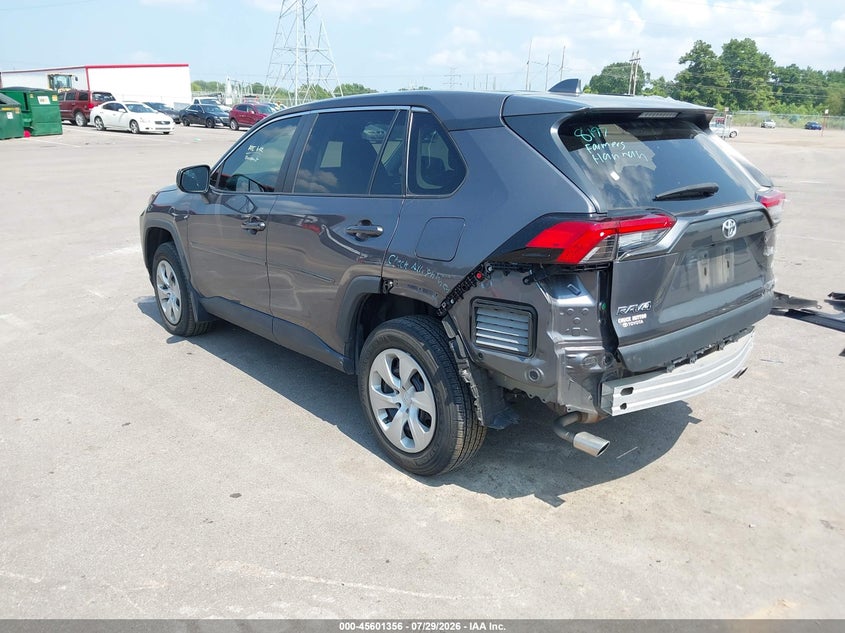 Vin: 2t3h1rfvxpw269992, lot: 46099779, toyota rav4 le 20233