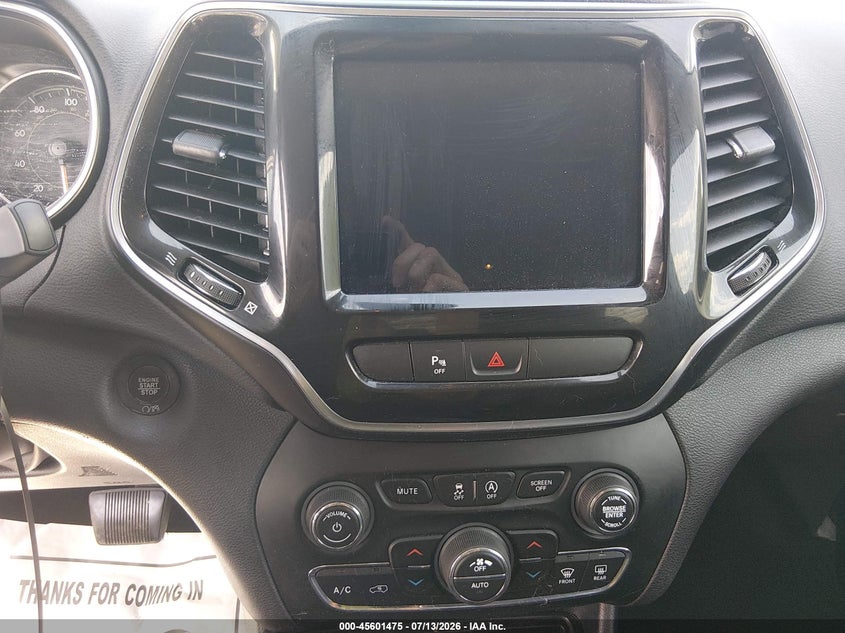 2019 JEEP CHEROKEE SPORT UTILITY VEHICLE 3.2L V-6 DOHC, 271HP