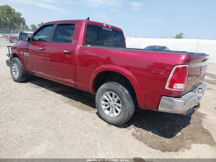 Vin: 1c6rr7vt0fs627715, lot: 46100000, ram 1500 laramie 20153