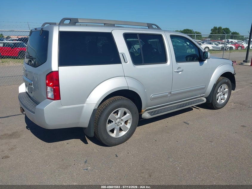 Vin: 5n1ar1nb6cc610185, lot: 46100006, nissan pathfinder sv 20124