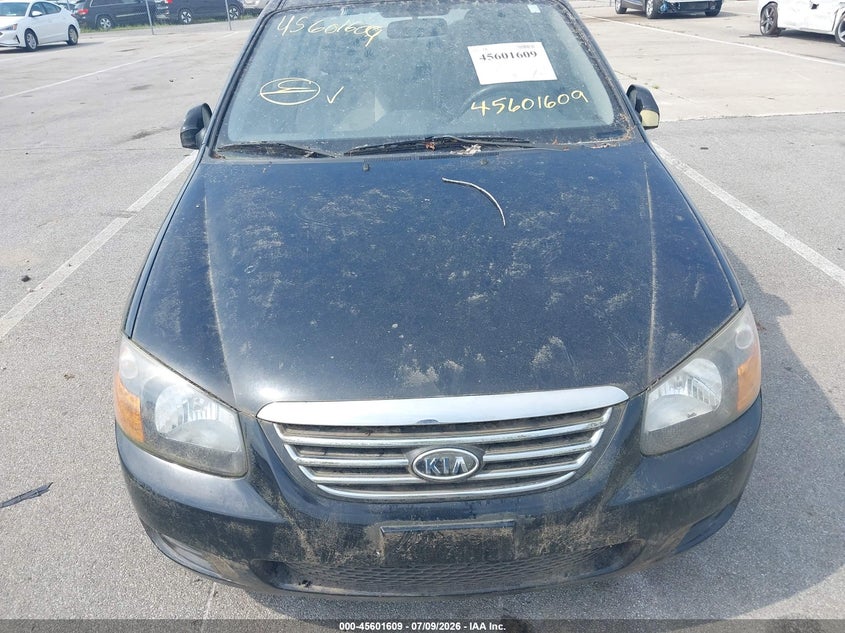 2009 Kia Spectra Lx VIN: KNAFE221195630474 Lot: 45601609