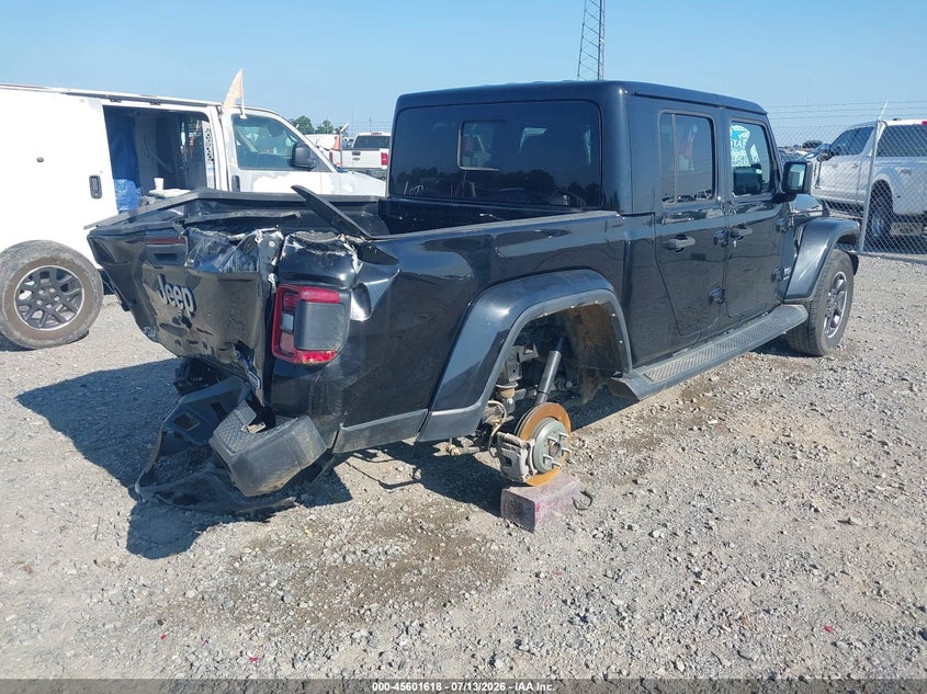 Vin: 1c6hjtfg5pl507417, lot: 46100041, jeep gladiator overland 4x4 20234