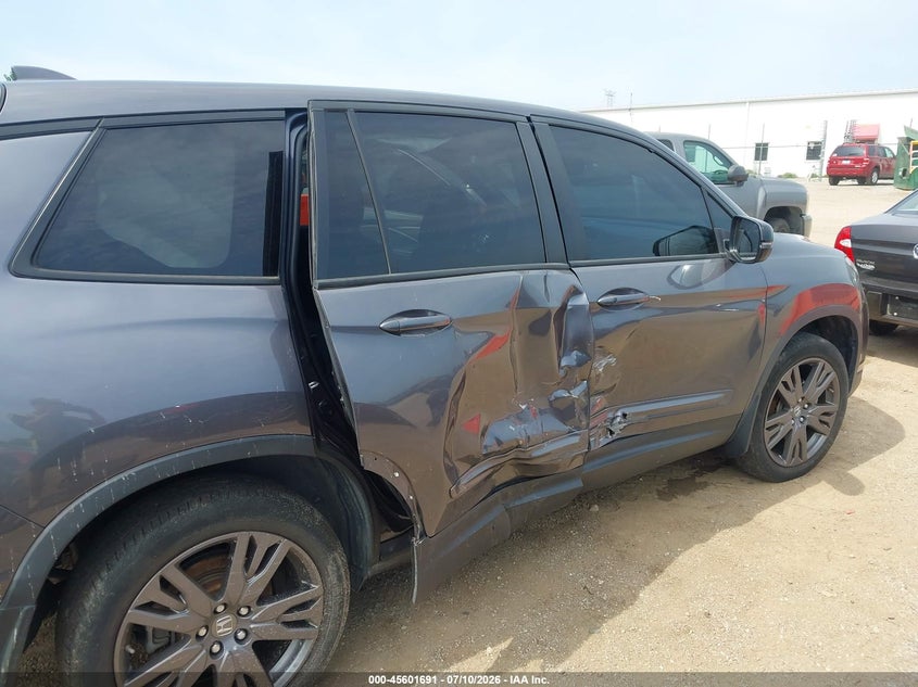 2021 Honda Passport Awd Ex-L VIN: 5FNYF8H55MB038394 Lot: 45601691