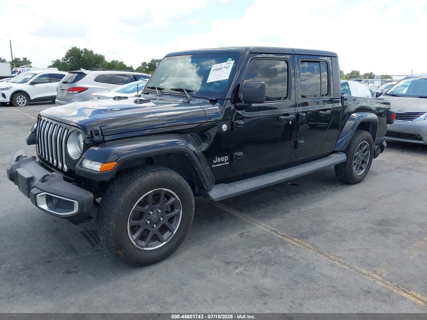 Vin: 1c6hjtfg6nl183293, lot: 46100165, jeep gladiator overland 4x4 20222