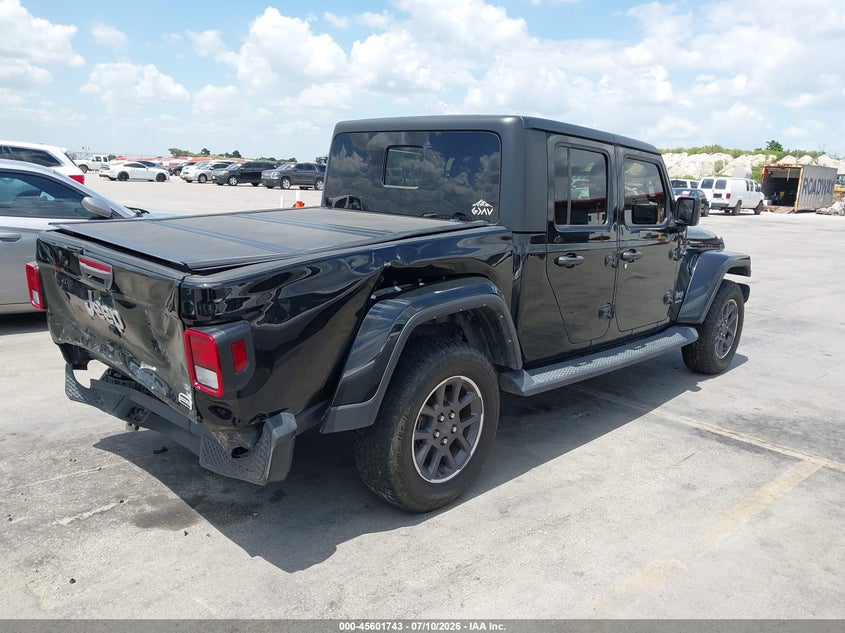 Vin: 1c6hjtfg6nl183293, lot: 46100165, jeep gladiator overland 4x4 20224