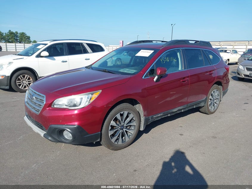Vin: 4s4bsblcxf3229129, lot: 46100289, subaru outback 2.5i limited 20152