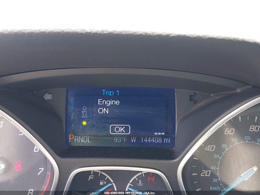 FORD FOCUS 2013 VIN 1FADP3K25DL376619