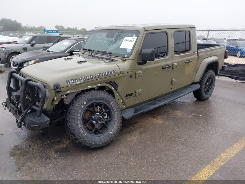 Vin: 1c6pjtag8sl549432, lot: 46100383, jeep gladiator high tide 20252
