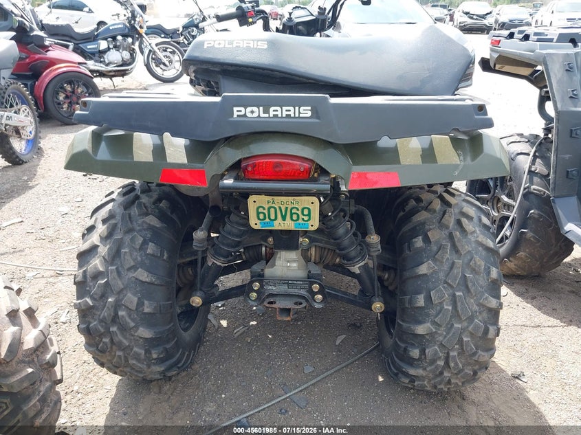 2008 Polaris Sportsman 400 H.o. VIN: 4XALH46A78B597037 Lot: 45601985