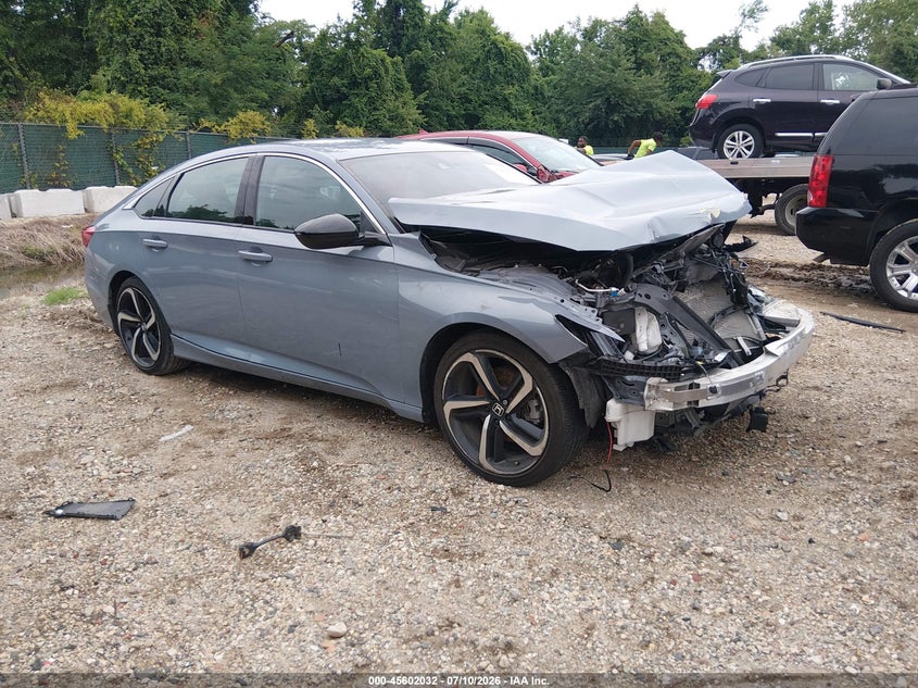 2022 Honda Accord Sport, Перед, IAAI, VIN 1HGCV1F3XNA005974