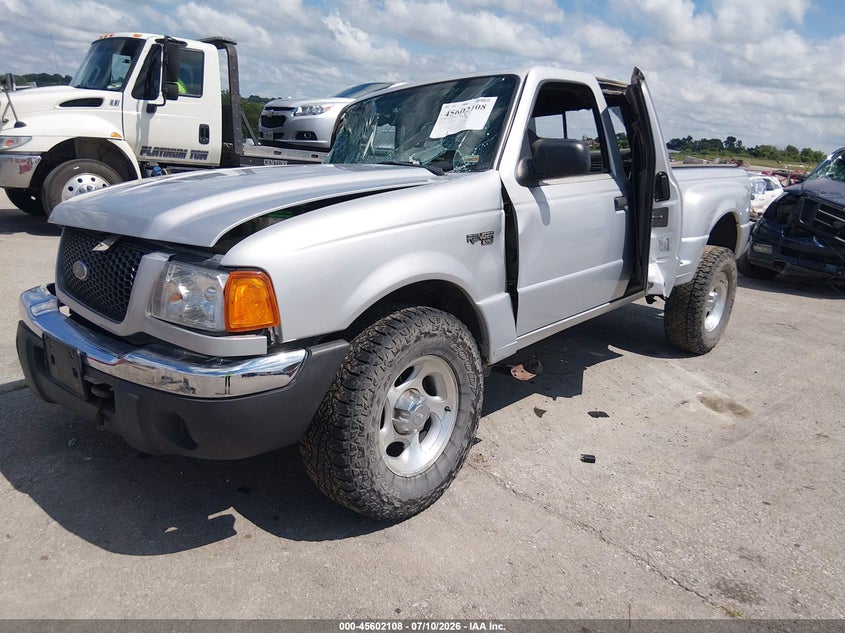 2001 Ford Ranger, Правый бок, IAAI, VIN 1FTZR15E71PB67780 — фото 2