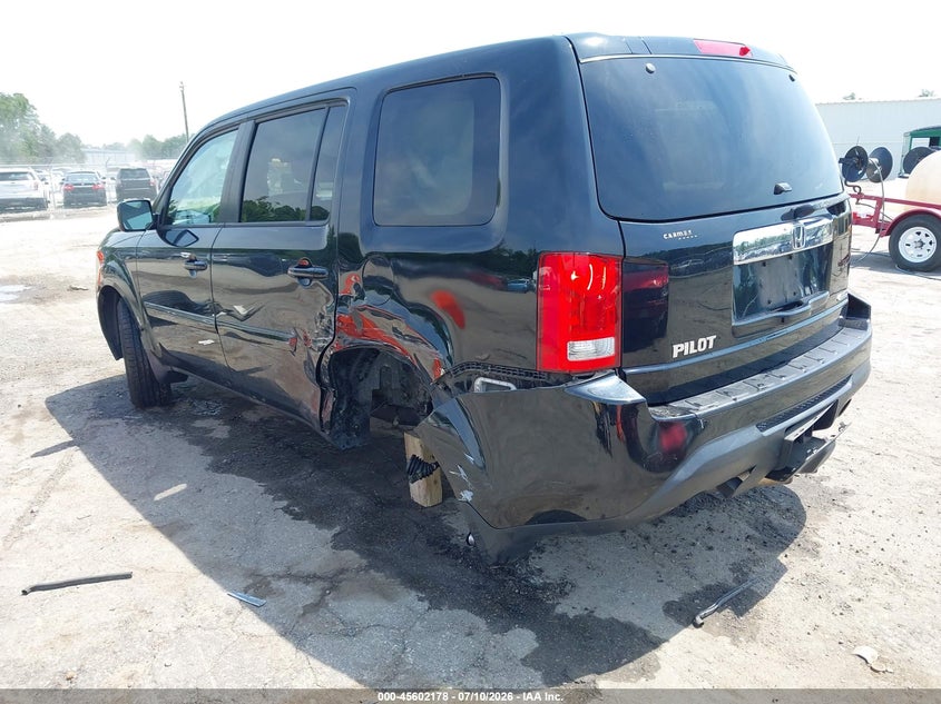 Vin: 5fnyf4h55fb073030, lot: 46100600, honda pilot ex-l 20153