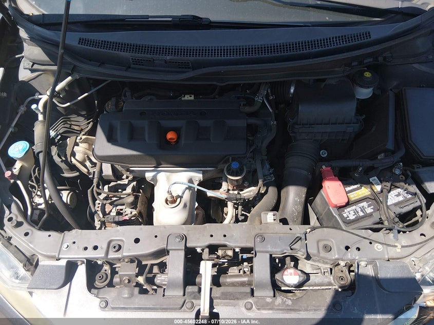 2012 HONDA CIVIC SEDAN 1.8L I-4 VVT, 140HP