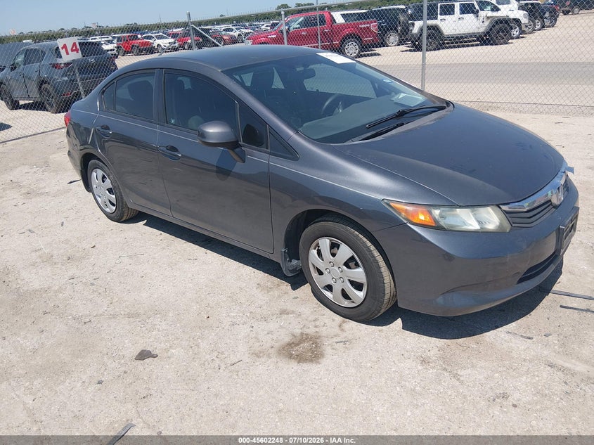 2012 HONDA CIVIC SEDAN 1.8L I-4 VVT, 140HP