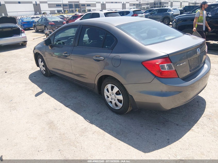 2012 HONDA CIVIC SEDAN 1.8L I-4 VVT, 140HP