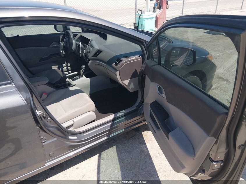 2012 HONDA CIVIC SEDAN 1.8L I-4 VVT, 140HP