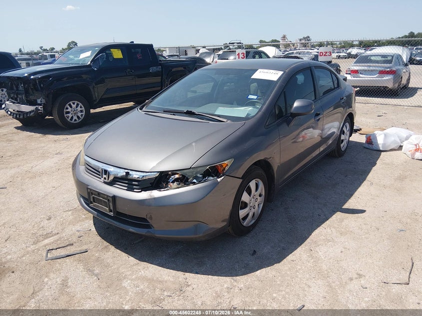 2012 HONDA CIVIC SEDAN 1.8L I-4 VVT, 140HP
