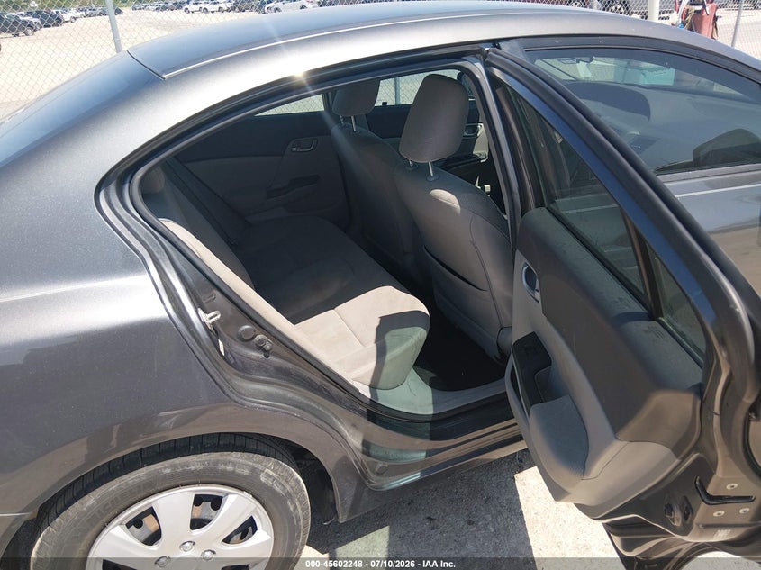 2012 HONDA CIVIC SEDAN 1.8L I-4 VVT, 140HP