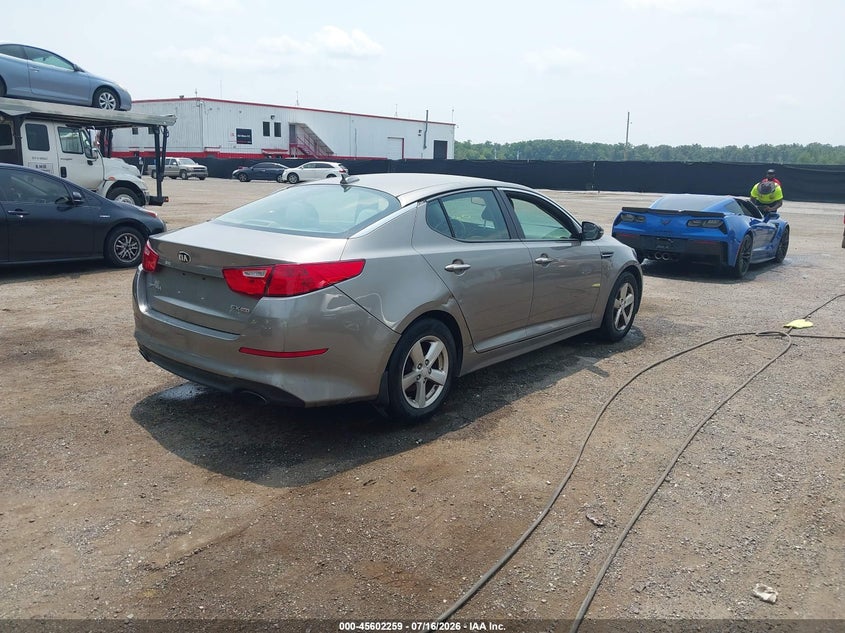 Vin: 5xxgm4a77fg503697, lot: 46100682, kia optima lx 20154