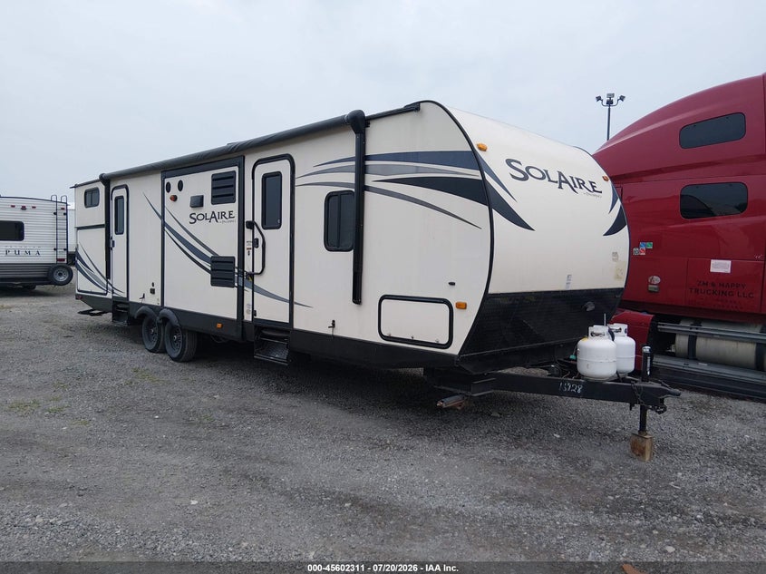 2015 FOREST RIVER PALOMINO SOLAIRE 318TSBHK TRAVEL TRAILER auction photo 1
