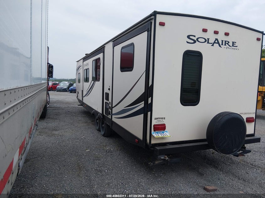 2015 FOREST RIVER PALOMINO SOLAIRE 318TSBHK TRAVEL TRAILER auction photo 3