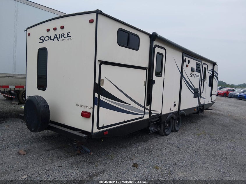 2015 FOREST RIVER PALOMINO SOLAIRE 318TSBHK TRAVEL TRAILER auction photo 4