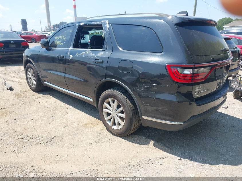 Vin: 1c4rdjag3fc245511, lot: 46100797, dodge durango sxt 20153