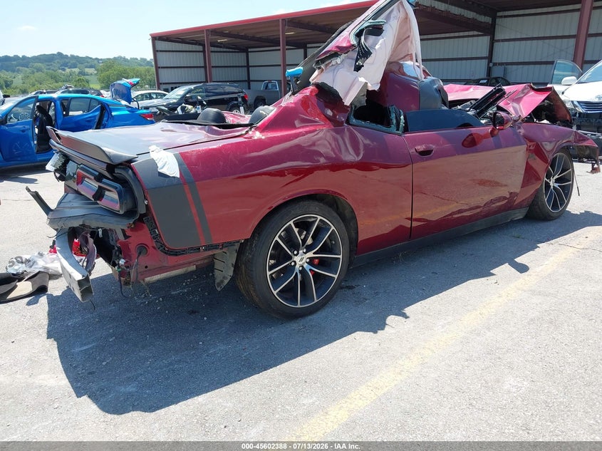 Vin: 2c3cdzfj1jh303117, lot: 46100811, dodge challenger r/t scat pack 20184