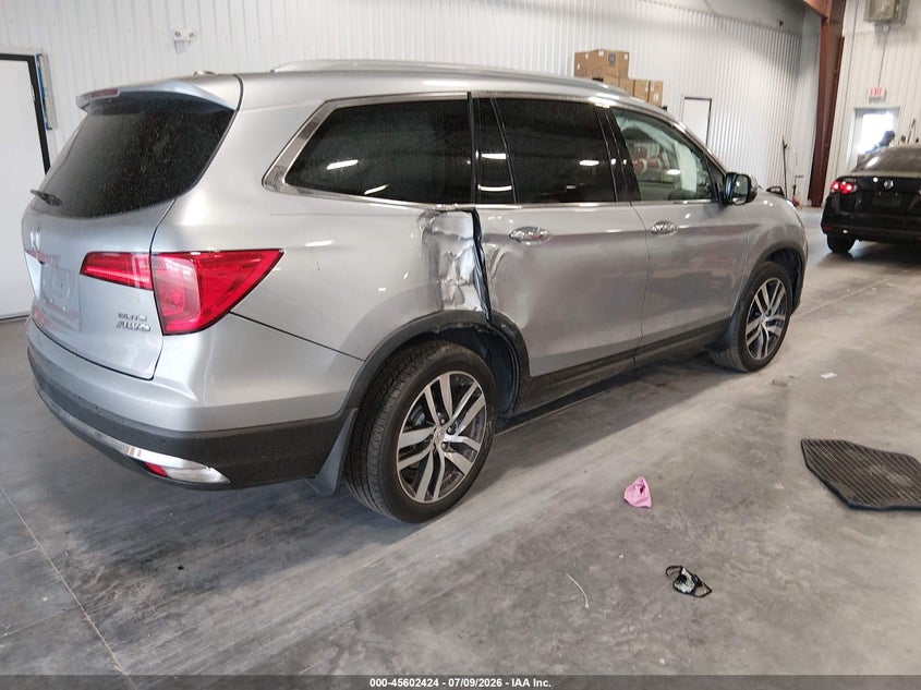 Vin: 5fnyf6h04hb020077, lot: 46100847, honda pilot elite 20174