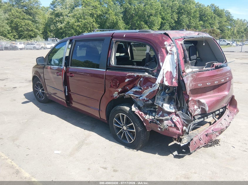Vin: 2c4rdgcg1hr698617, lot: 46100854, dodge grand caravan sxt 20173