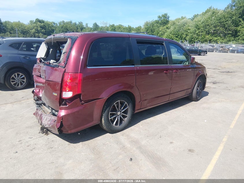Vin: 2c4rdgcg1hr698617, lot: 46100854, dodge grand caravan sxt 20174
