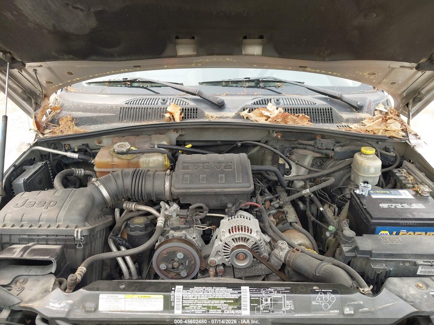 JEEP LIBERTY 2002 VIN 1J4GL58K32W103738