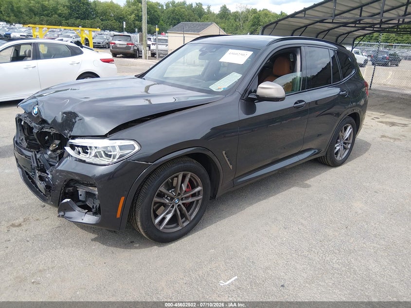 2021 BMW X3, Front End, IAAI, VIN 5UXTY9C02M9F13016 — photo 2