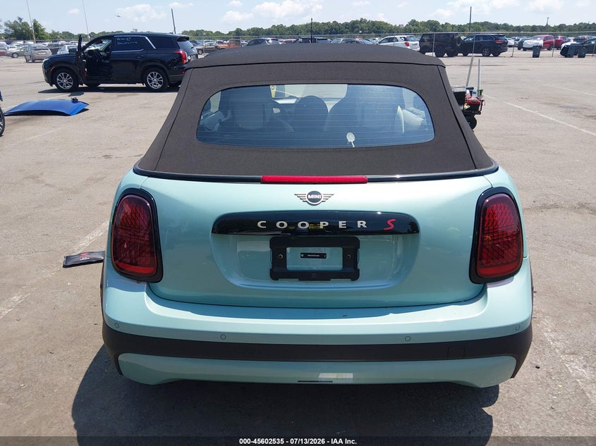 2026 Mini Convertible Cooper S VIN: WMW23GX04T2Y50380 Lot: 45602535