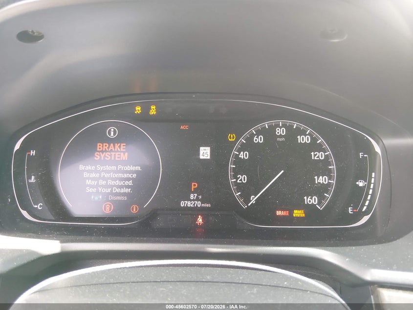 2019 HONDA ACCORD auction photo 7