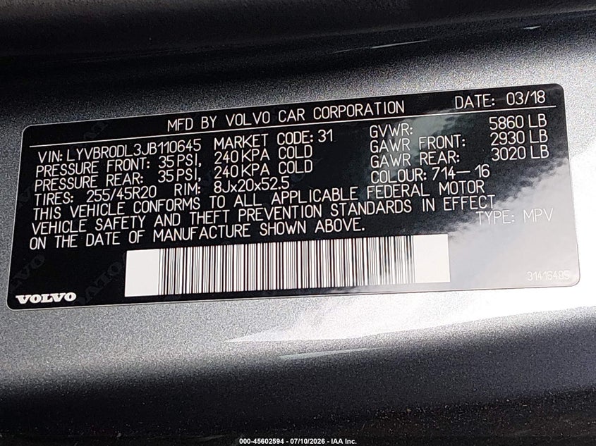 AtlanticExpress - Volvo XC60