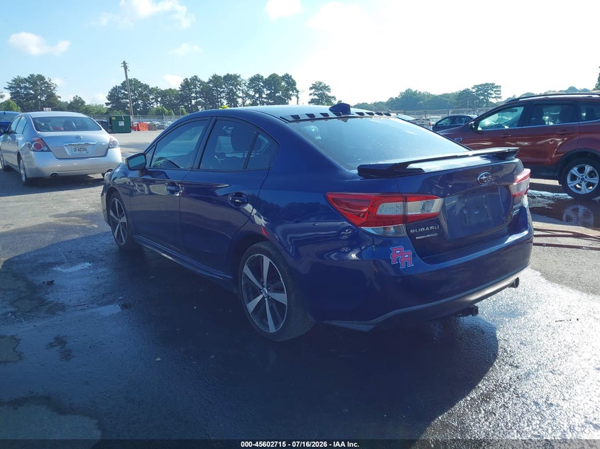 Vin: 4s3gkal69j3601969, lot: 46101138, subaru impreza 2.0i sport 20183